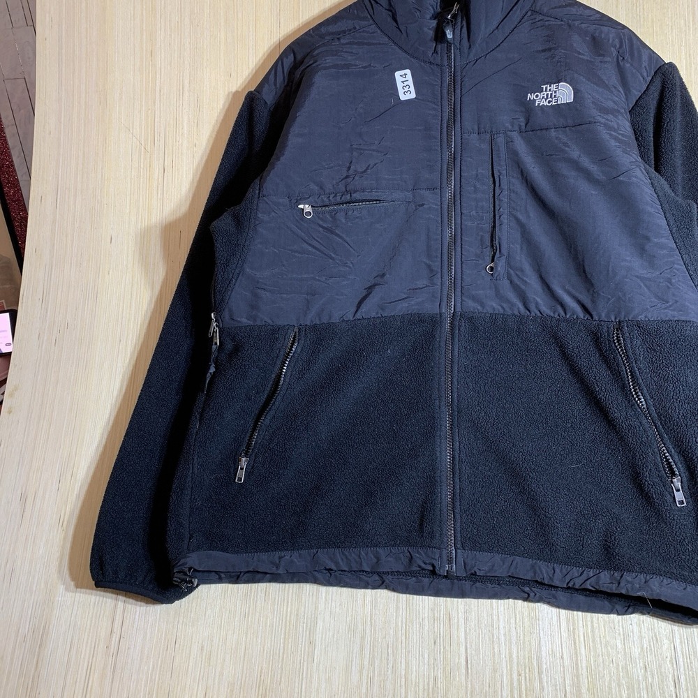 Vintage The North Face Sweater Large Black Long Sleeve Men's Zip Up Denali - Picture 5 of 15